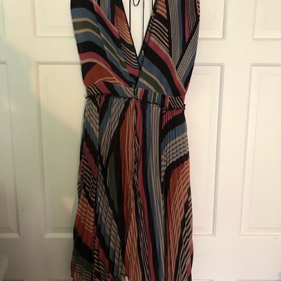 NWOT SAYLOR Lia Dress In Multi Stripe Size Large - Picture 2 of 7